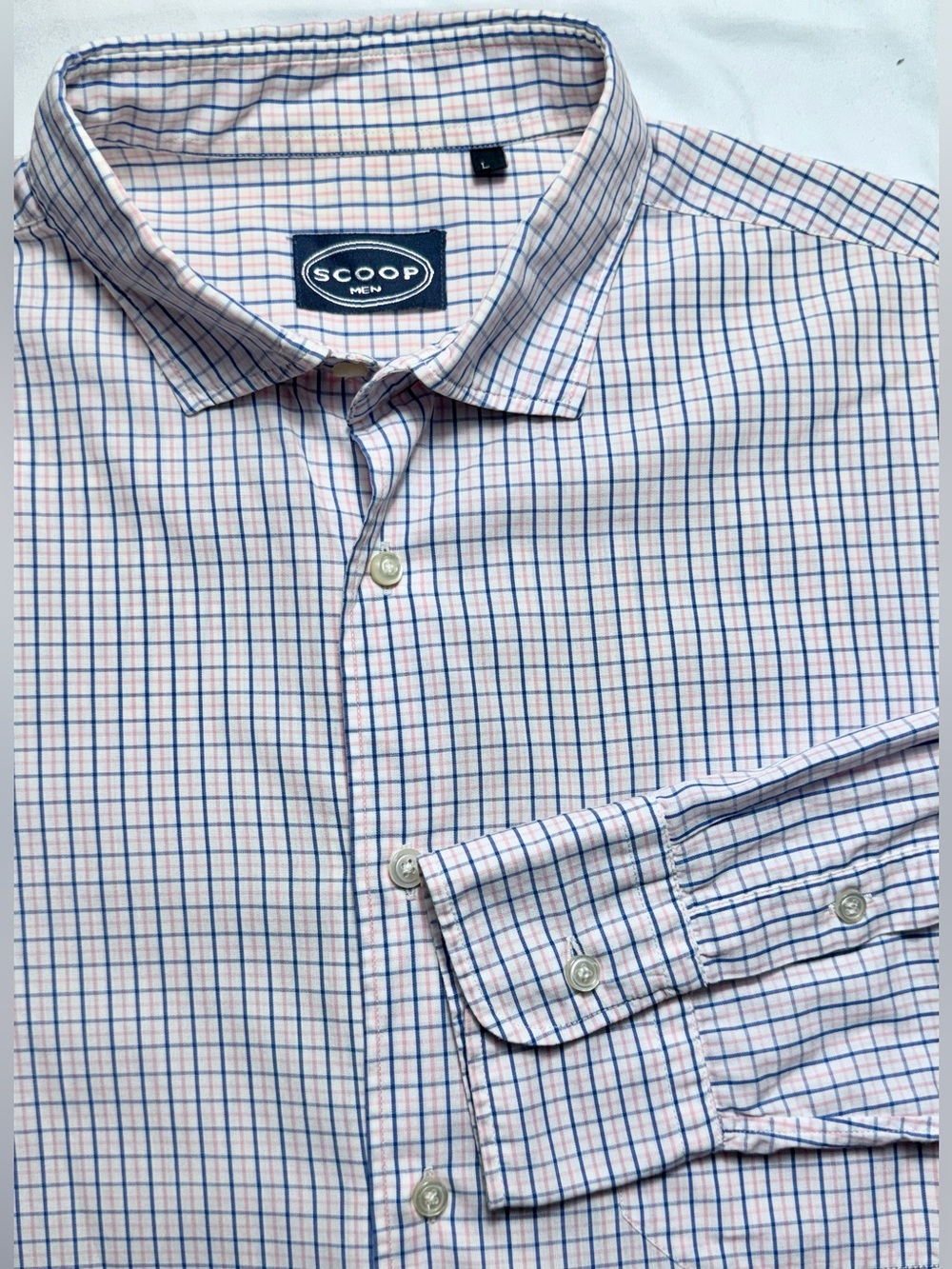 SCOOP NYC Checked Dress Shirt